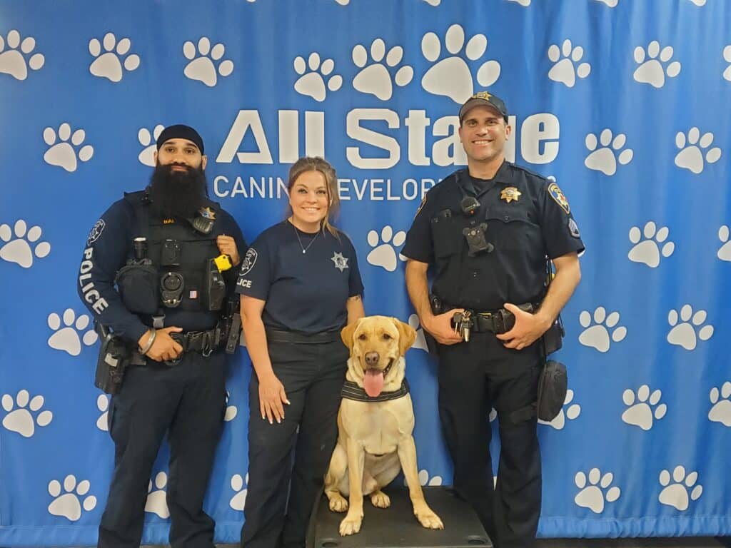 Service dog training celebration